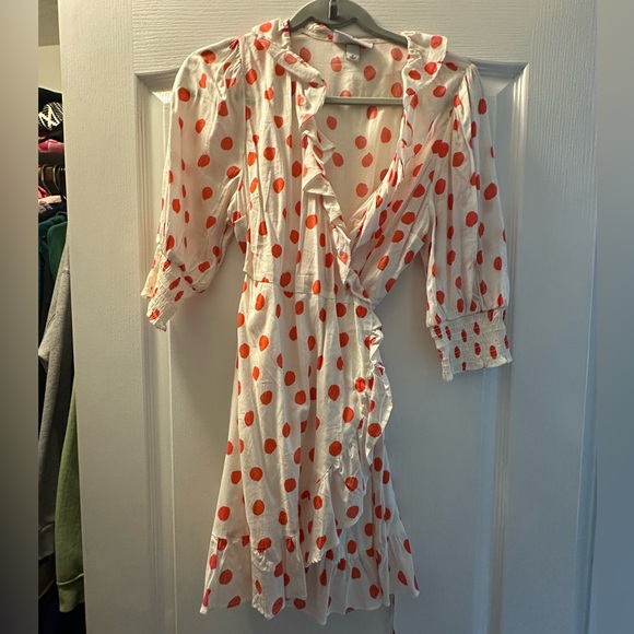 Rixo polka dot wrap dress - Picture 3 of 6